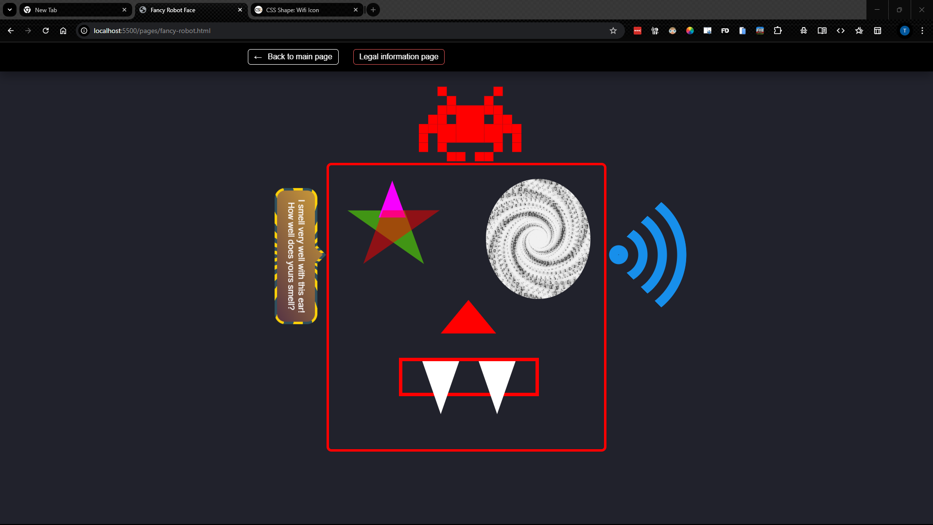 Robot face 1